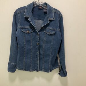 Bill Blass Vintage Denim Long Sleeve Button Down Women’s Size Small